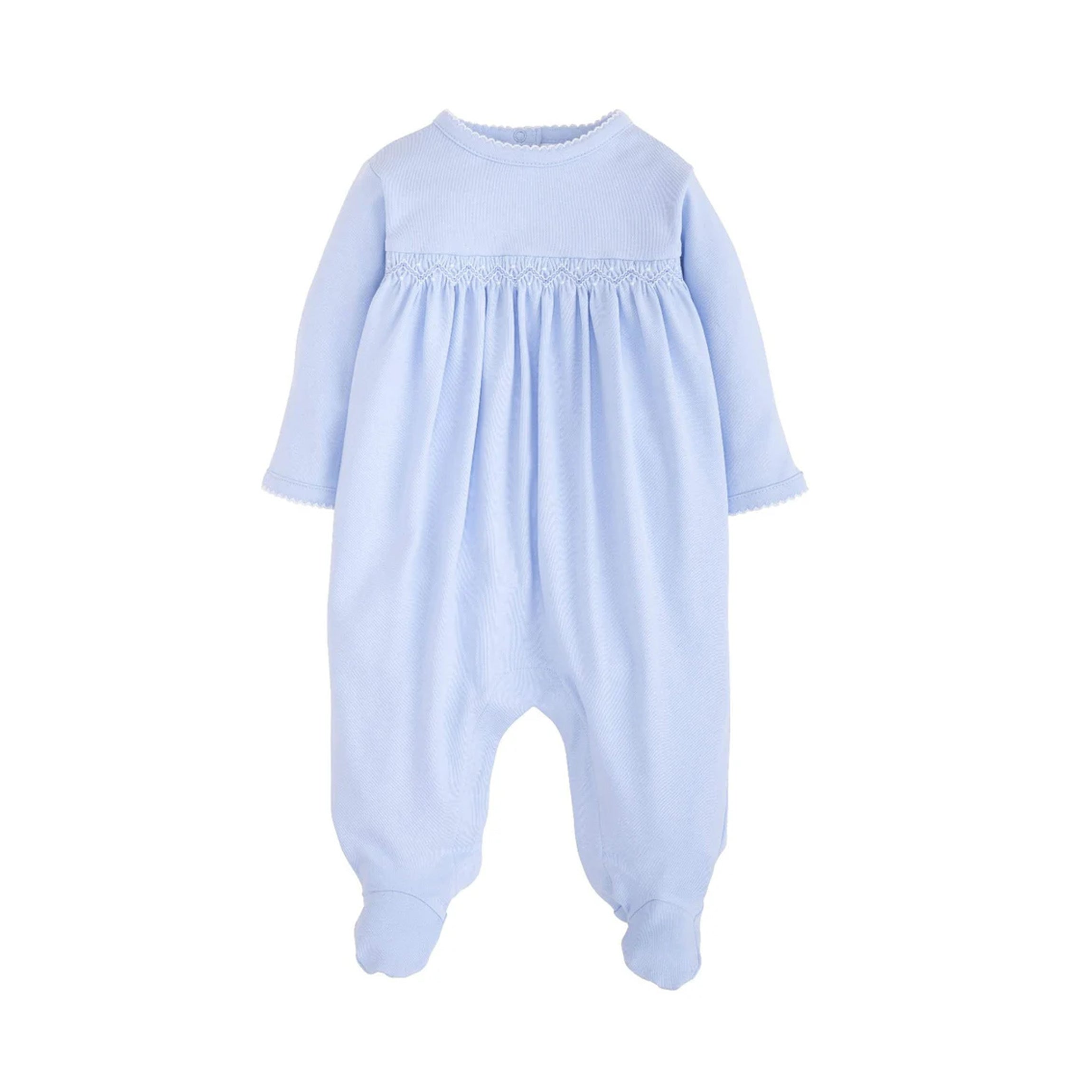 Welcome Home Layette Footie in Blue