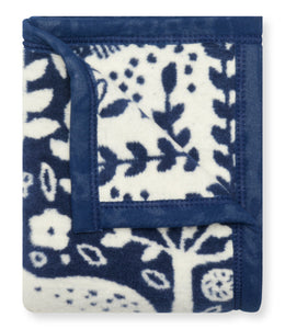 Whimsical Woods Navy Mini Blanket