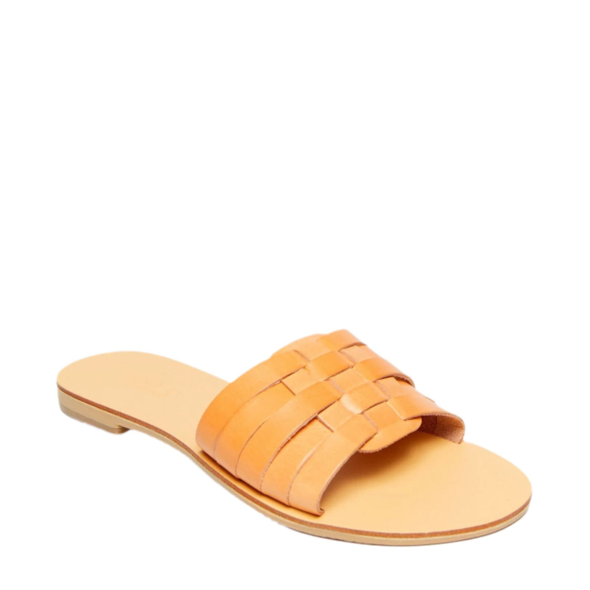 Xenia Vegetable Tanned Leather Sandal in Natural