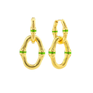 Bangkok Bamboo Link Earrings