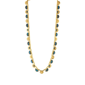 Cleopatra Riviere Necklace in Blue Labradorite