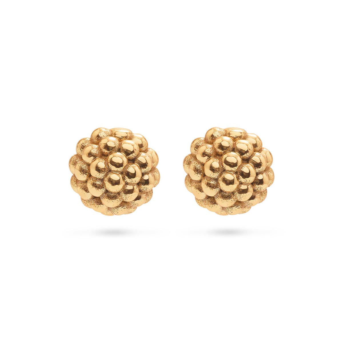 Berry Stud Earrings in Gold