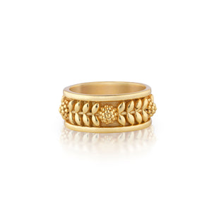 Berry Vine Ring in Gold