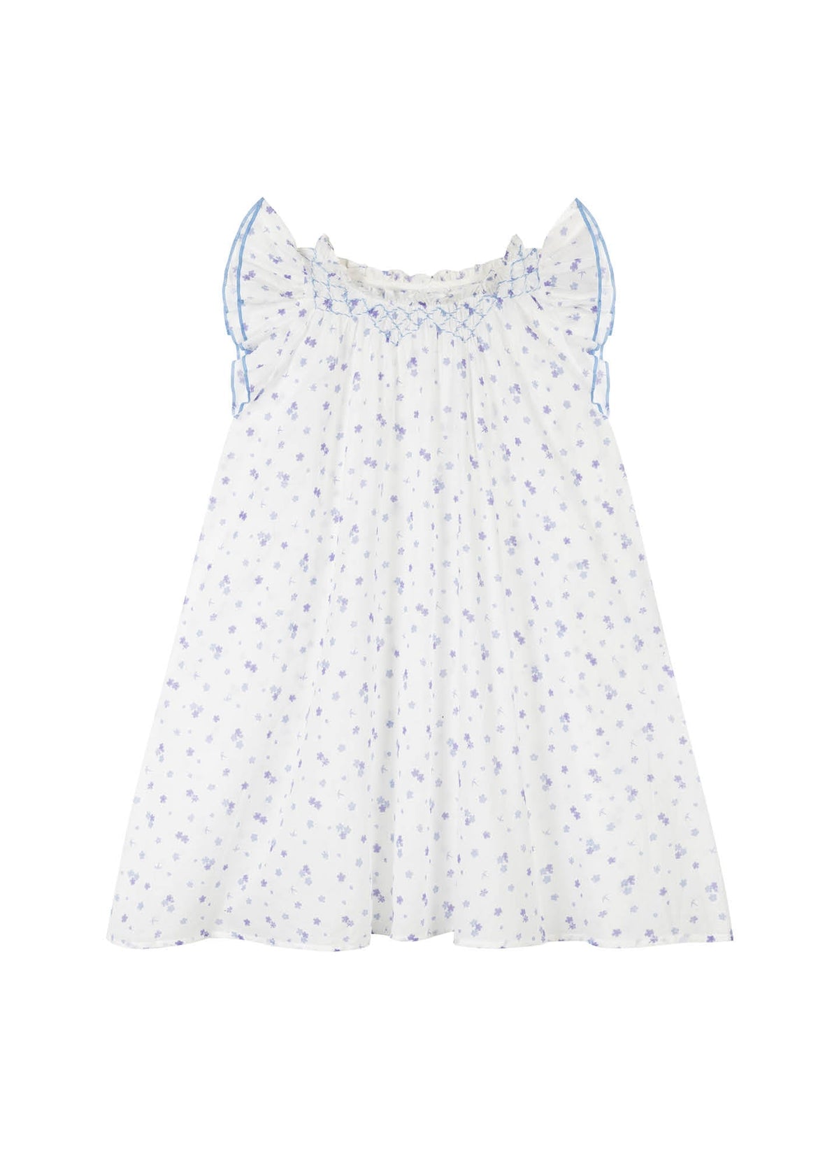 Children’s Zoe Plumbago Smocked Nightdress