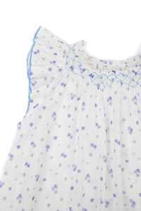 Children’s Zoe Plumbago Smocked Nightdress