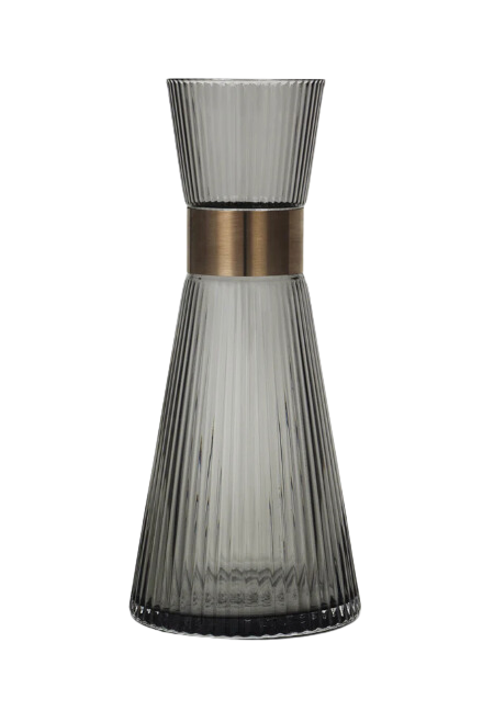 GC Nouveau Water Carafe in Smoke