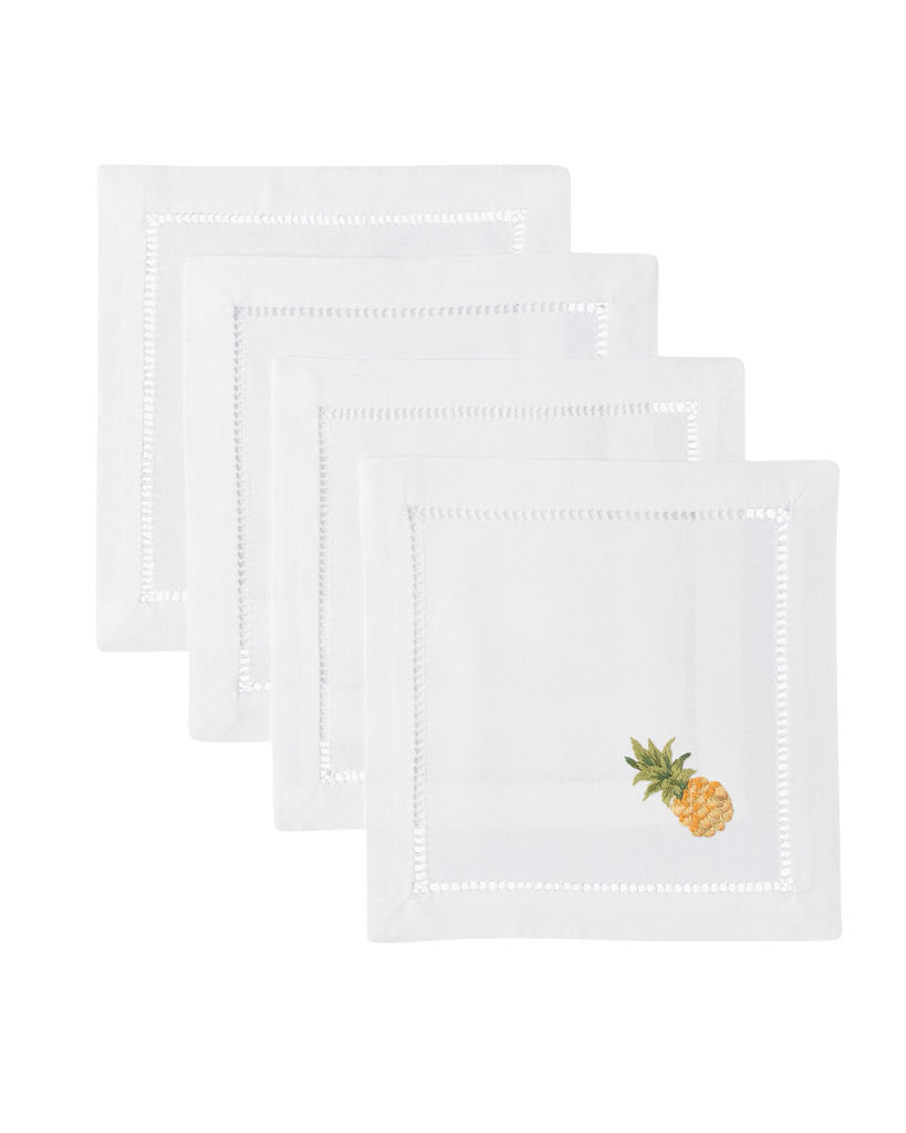 Pineapple Modern Cocktail Napkin Set