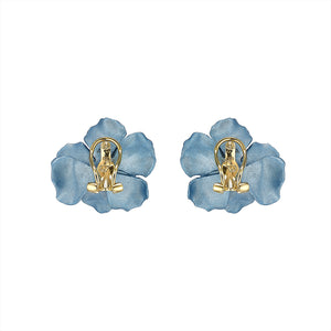 Baby Blue Rose Studs