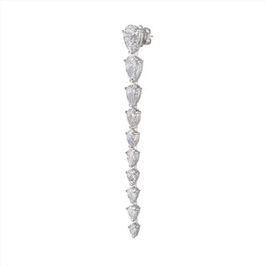 Diamond Nova Earrings. White Gold