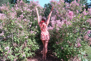 Ellie Dress Red Floral