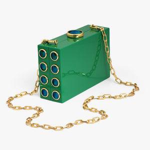 Basel Clutch in Green