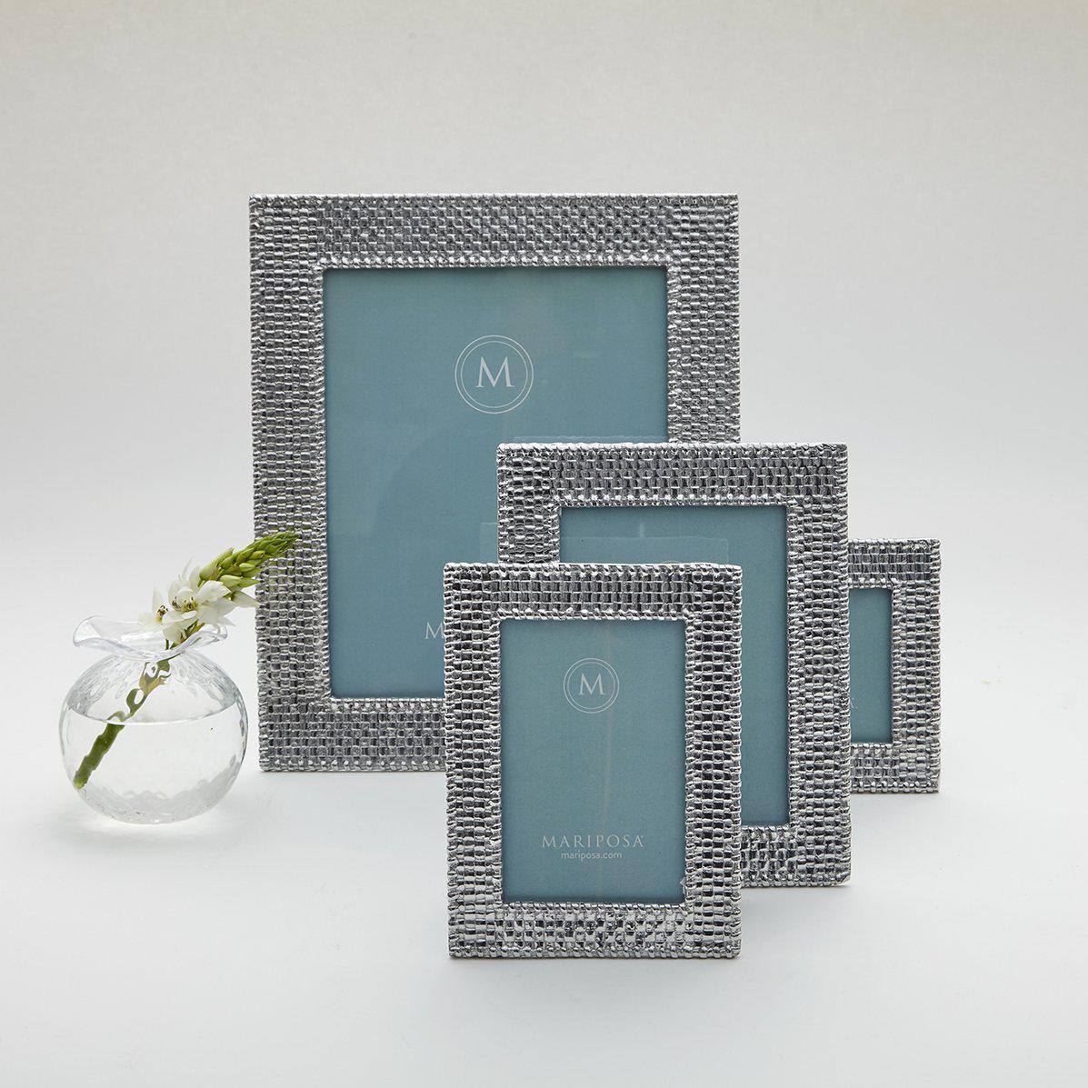 Basketweave 4x6 Frame-Photo Frames-|-Mariposa