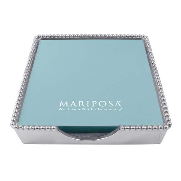 Beaded Luncheon Napkin Holder | Mariposa Napkin Boxes and Weights