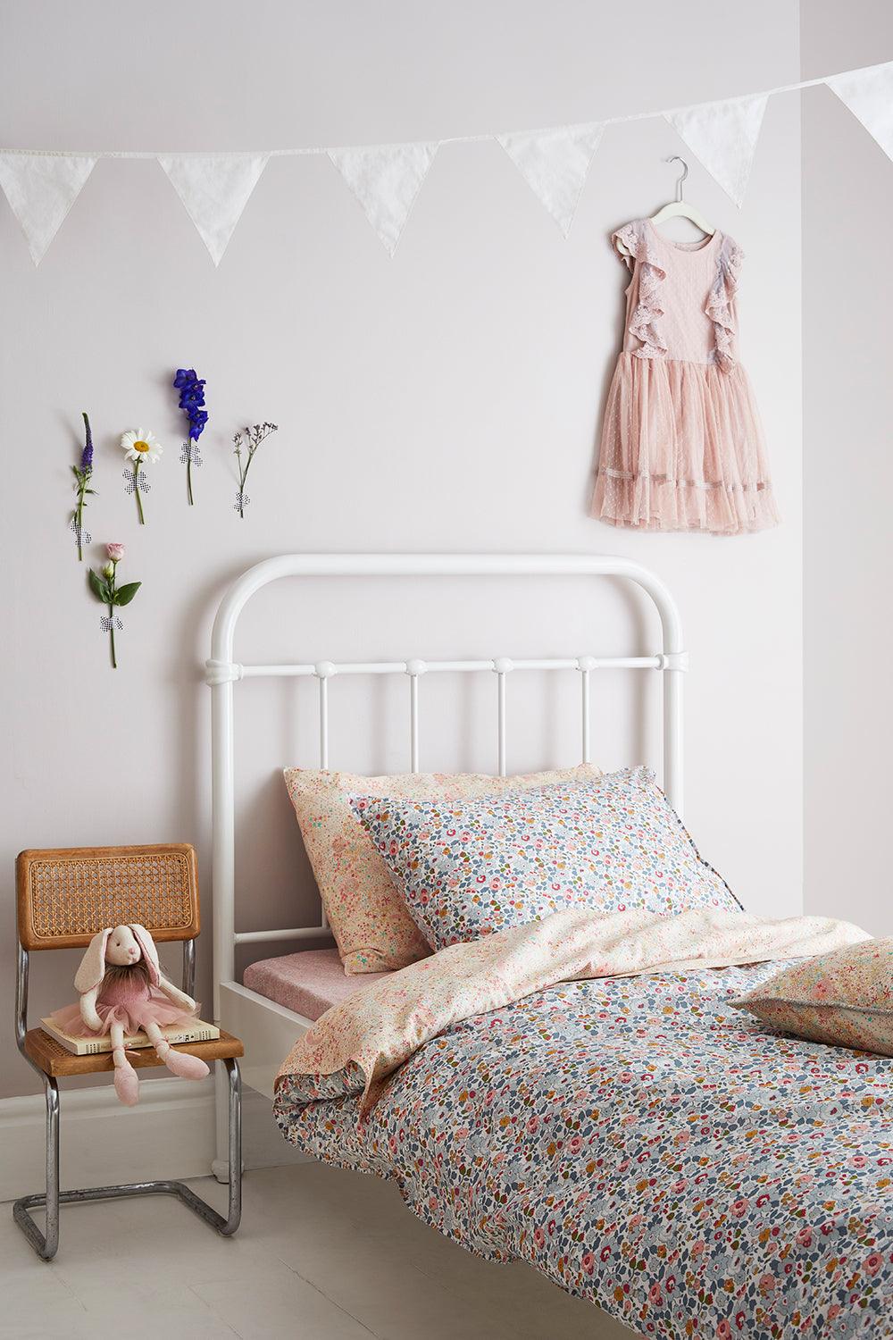 Bedding made with Liberty Fabric BETSY GREY - Coco & Wolf