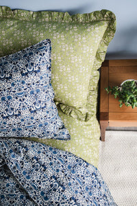 Bedding made with Liberty Fabric CAPEL PISTACHIO - Coco & Wolf