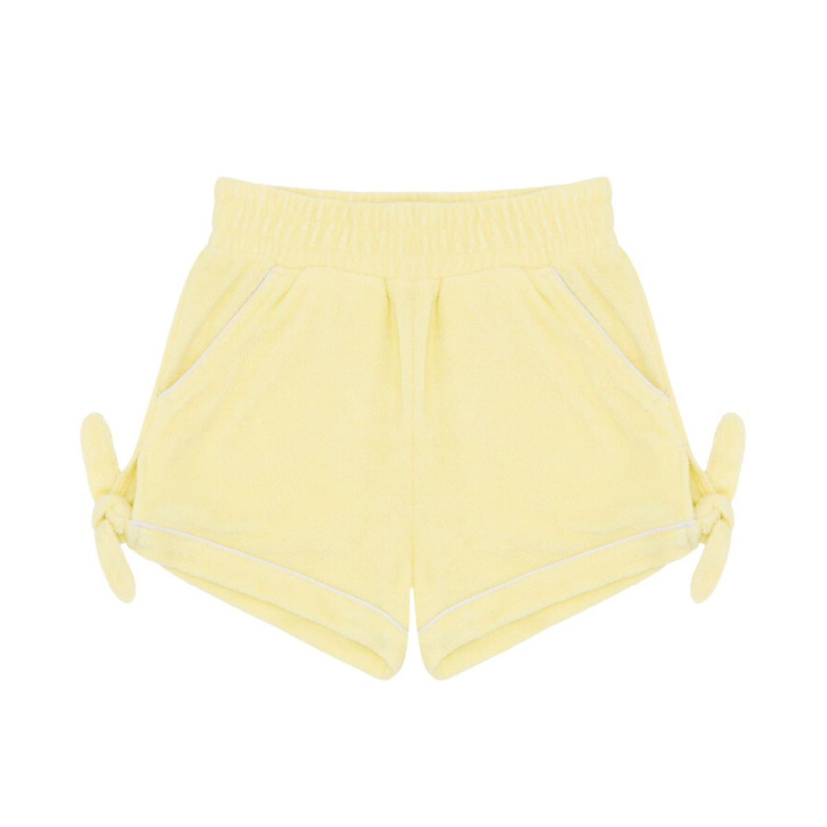 Girls Banana French Terry Tie Knot Shorts
