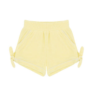 Girls Banana French Terry Tie Knot Shorts
