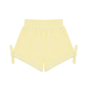Girls Banana French Terry Tie Knot Shorts