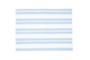 Blue Stripe Cotton Tablecloth, Set of 2