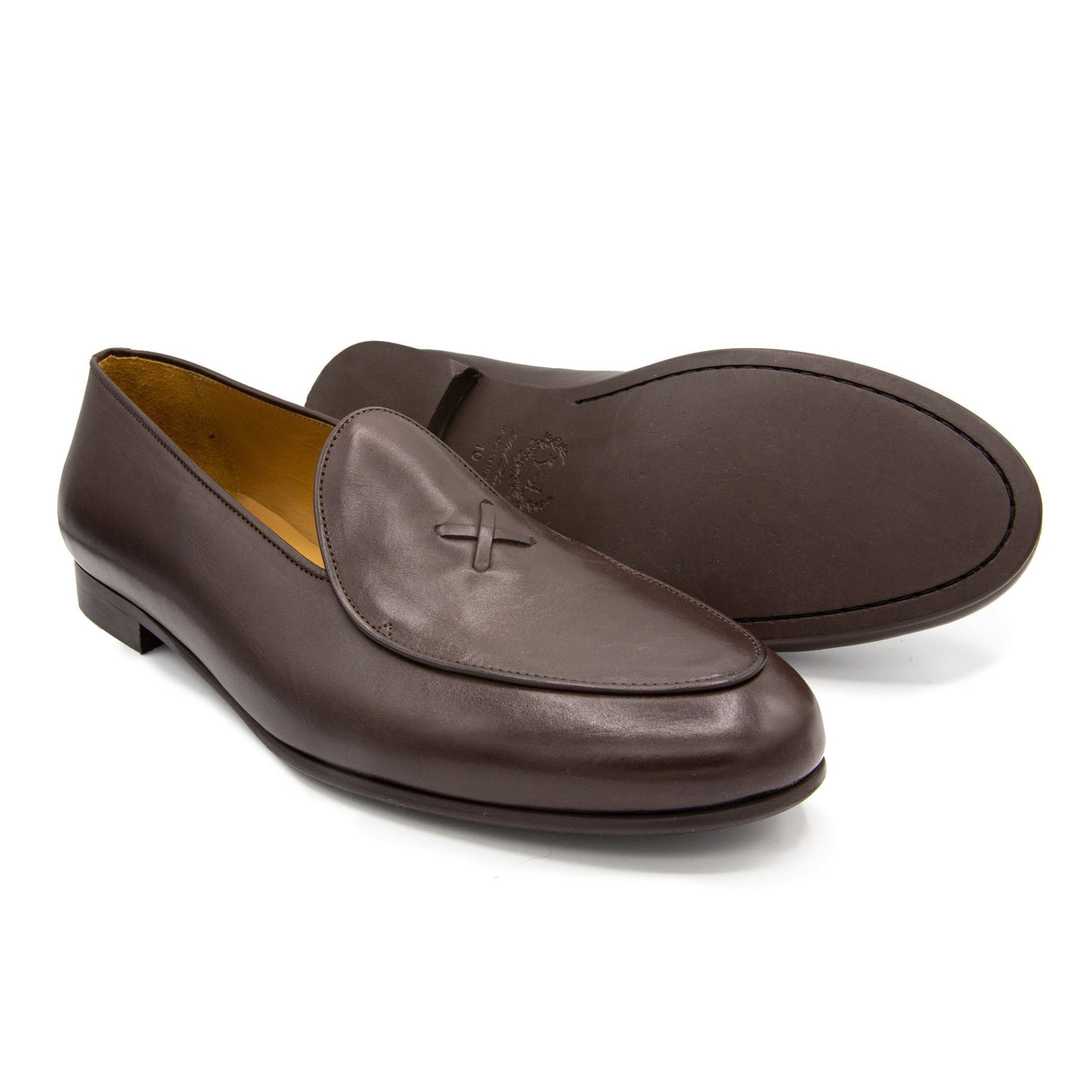 Mens Brown Leather Milano Loafer