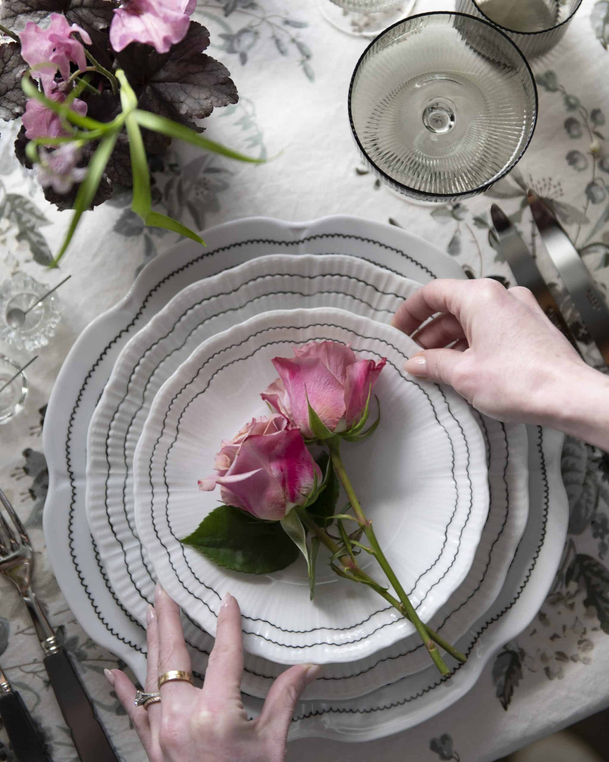 Coral Coffee Cup With Plate