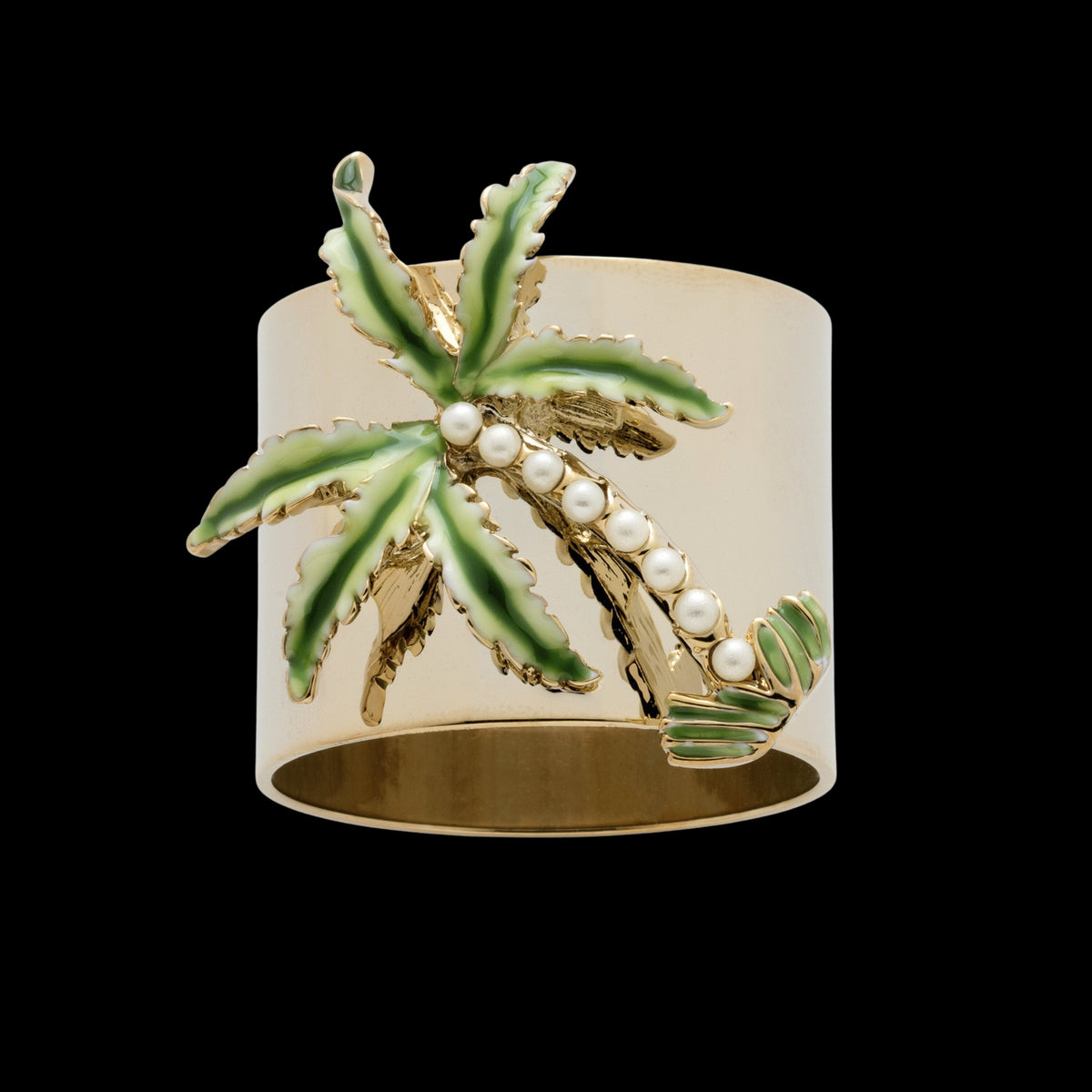 Palm Tree Napkin Rings, Set of Two