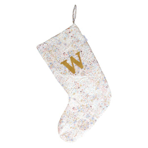 Christmas Stocking made with Liberty Fabric ADELAJDA MUSTARD - Coco & Wolf