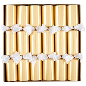 Solid Gold Celebration Crackers, Set of 6