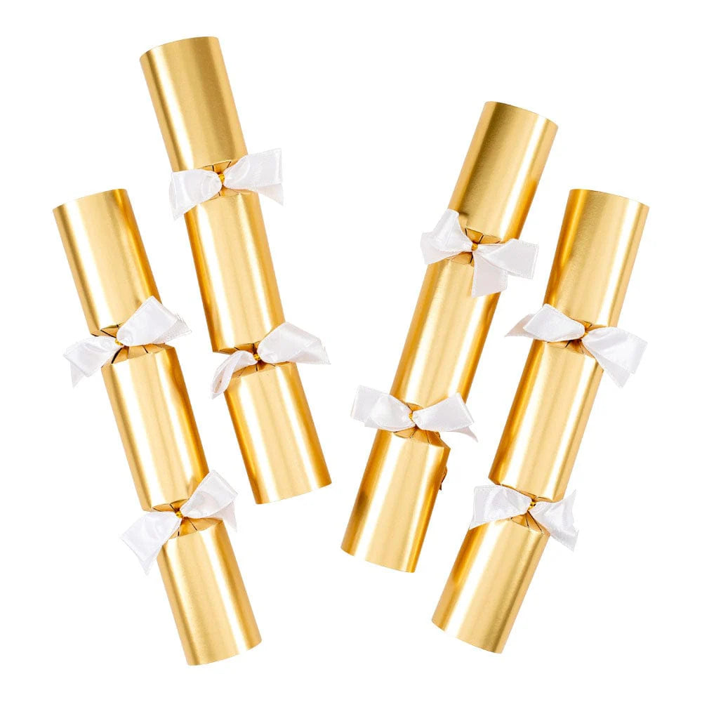 Solid Gold Celebration Crackers, Set of 6