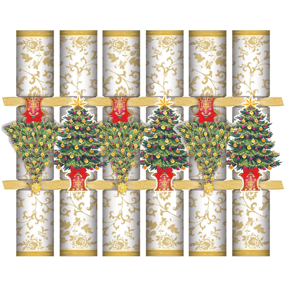 Gilded Tree Celebration Crackers, Set of 6