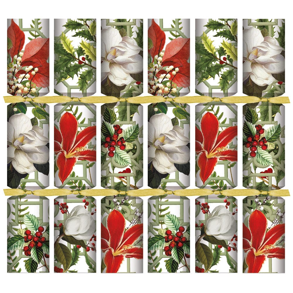 Christmas Garden Celebration Crackers, Set of 6