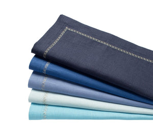 Kim Seybert, Inc.Classic Napkins in Blues, Set of 4Napkins