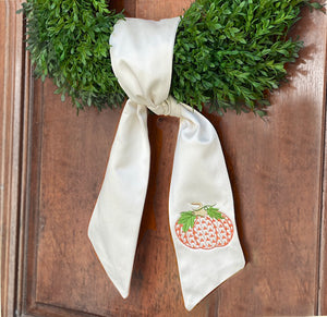 Pumpkin Wreath Sash