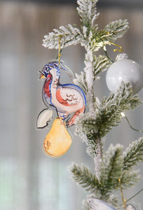 Twelve Days of Christmas Acrylic Ornaments by Jessica O’Neill