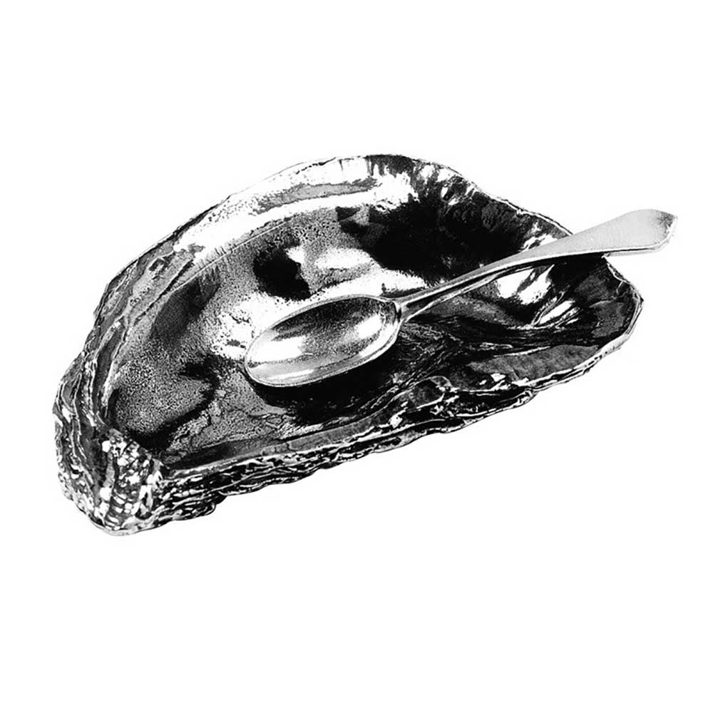 Oyster Salt Cellar & Spoon Set