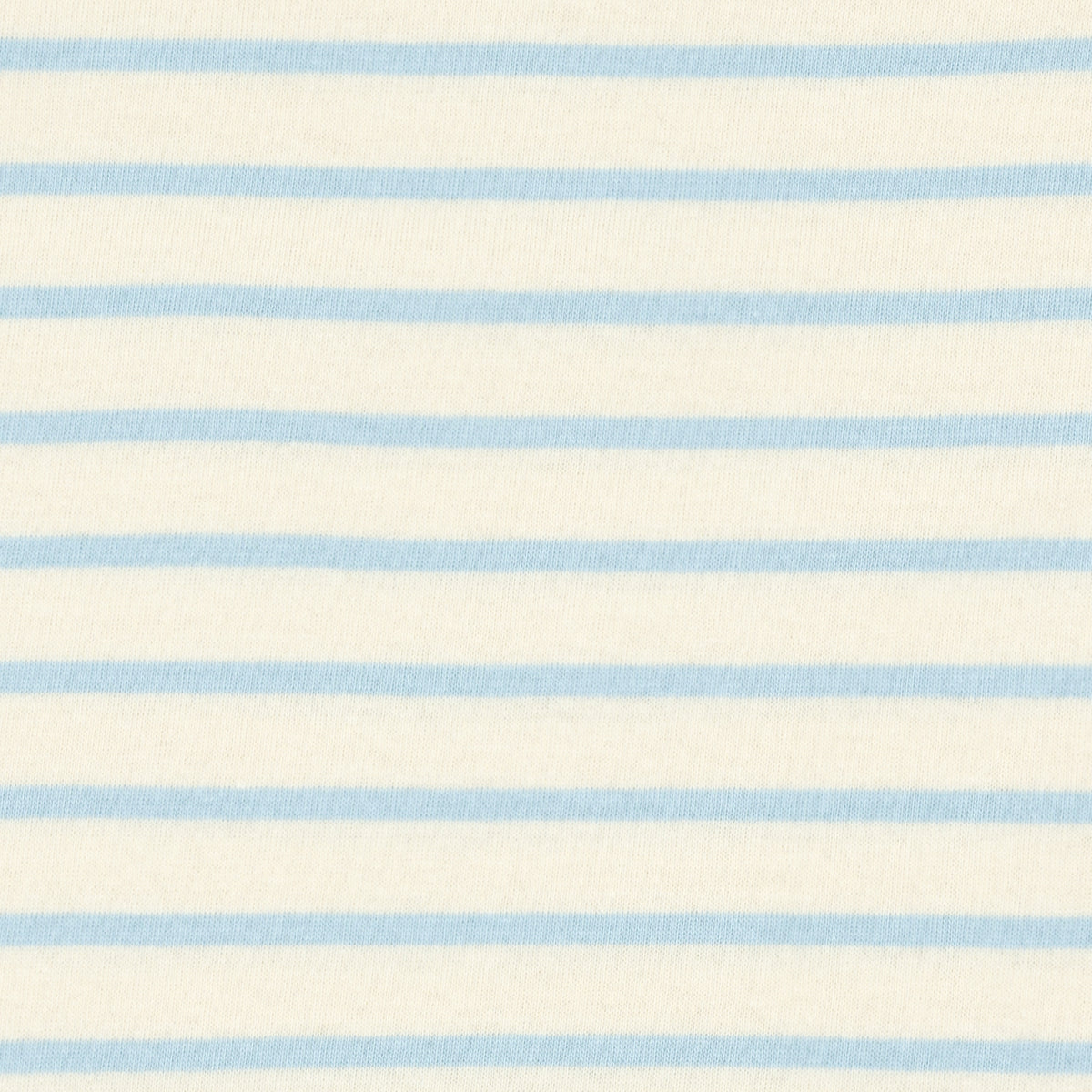 Unisex Cream And Powder Blue Stripe Boatneck Tee