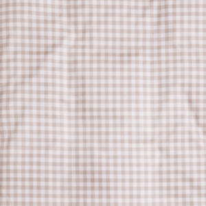 Printed Swatch of the Picnic Gingham Print in Beige Color