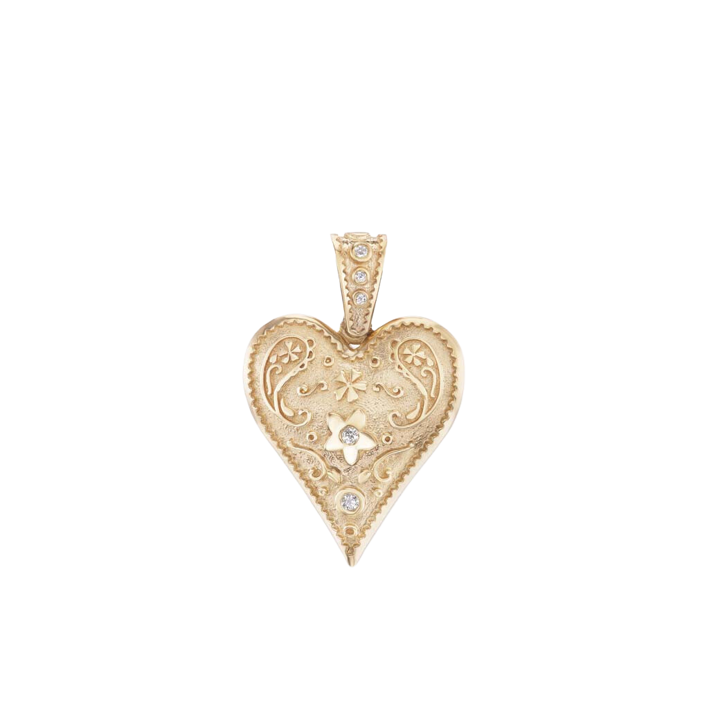 Medium Southwestern Heart Charm