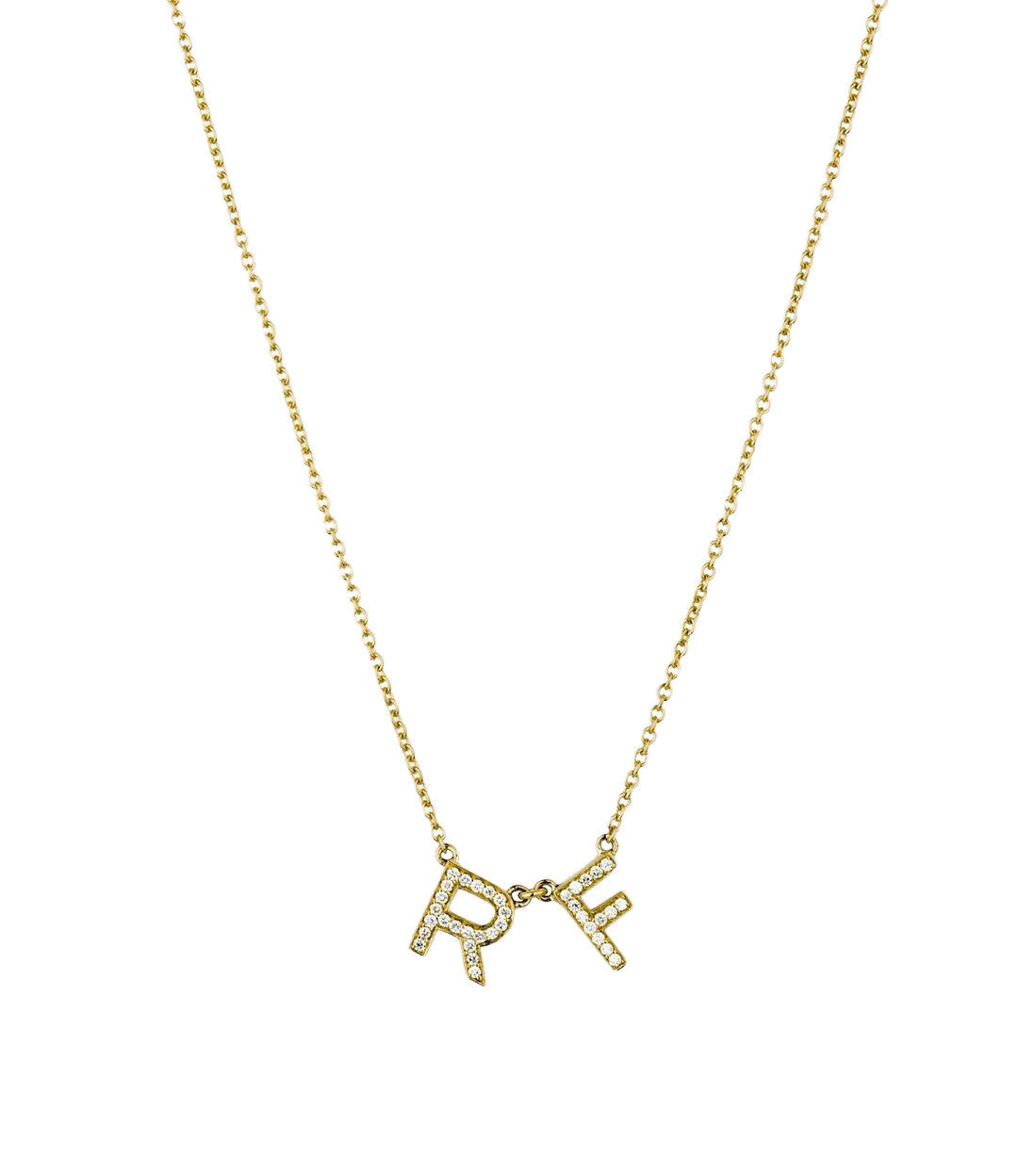 Personalized Diamond Initial Necklace