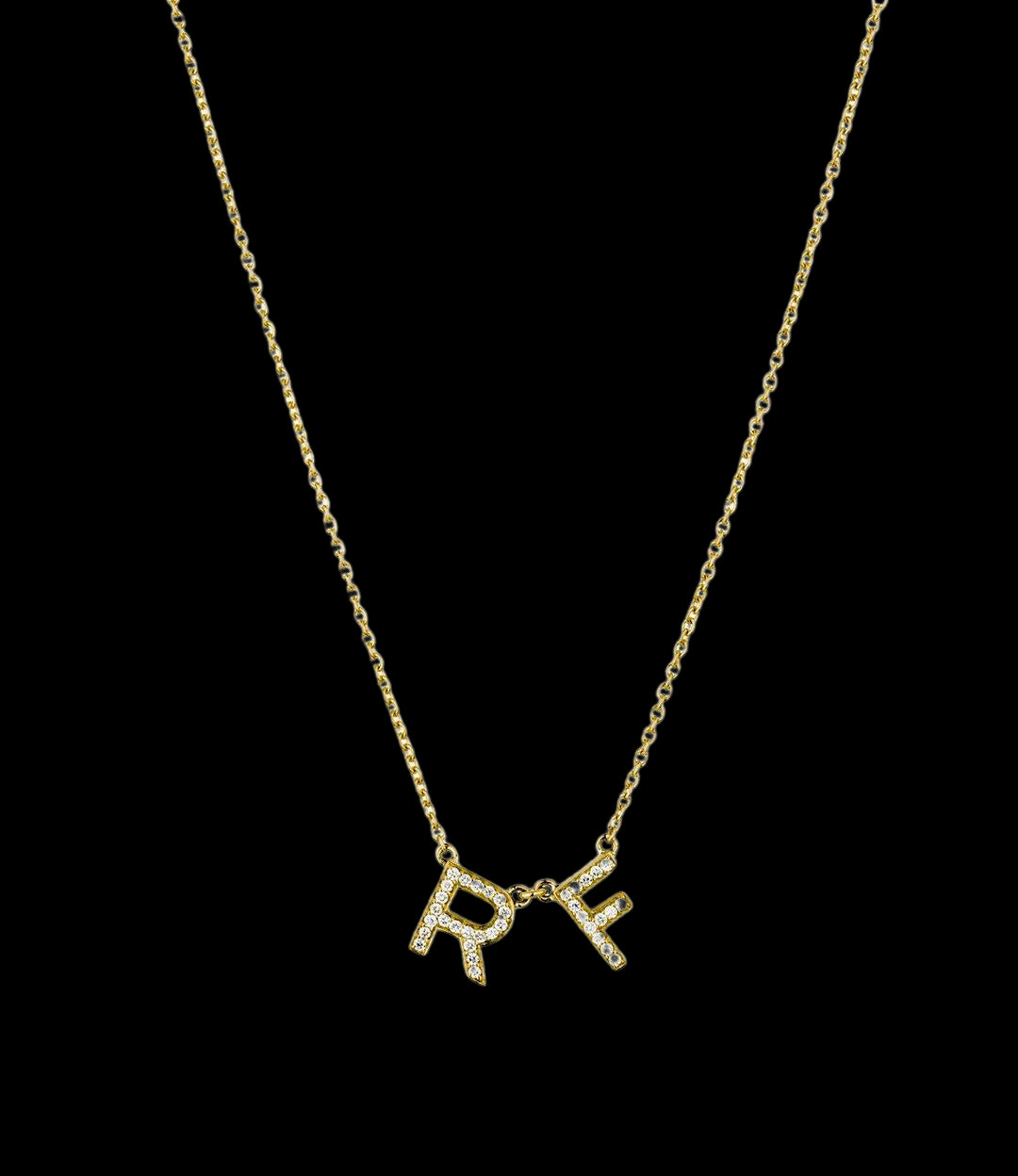 Personalized Diamond Initial Necklace