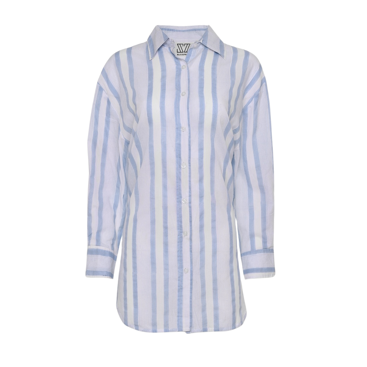 Oversize Button Down in Cashmere Blue