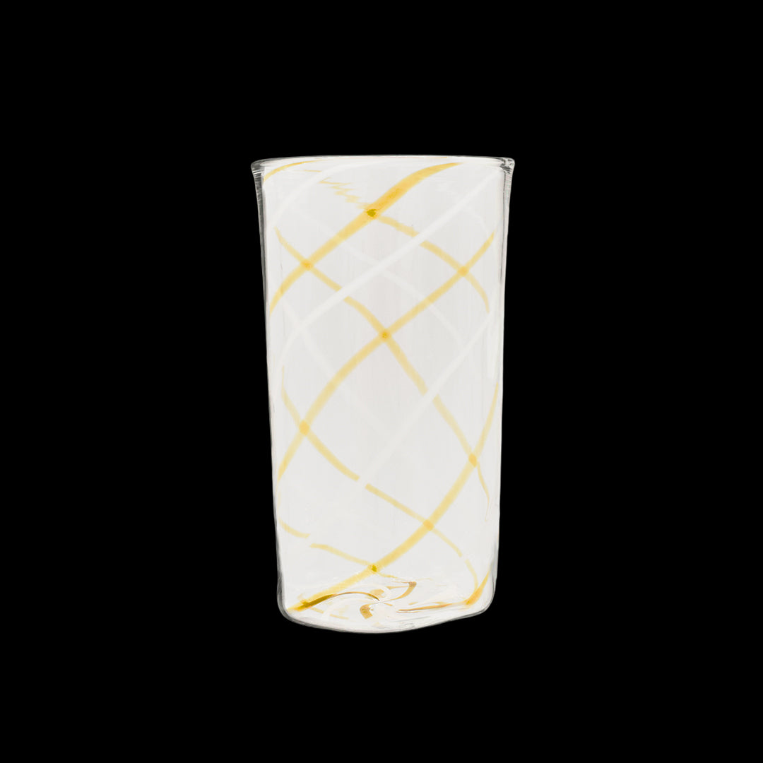 Amber Swirl Highball Glass