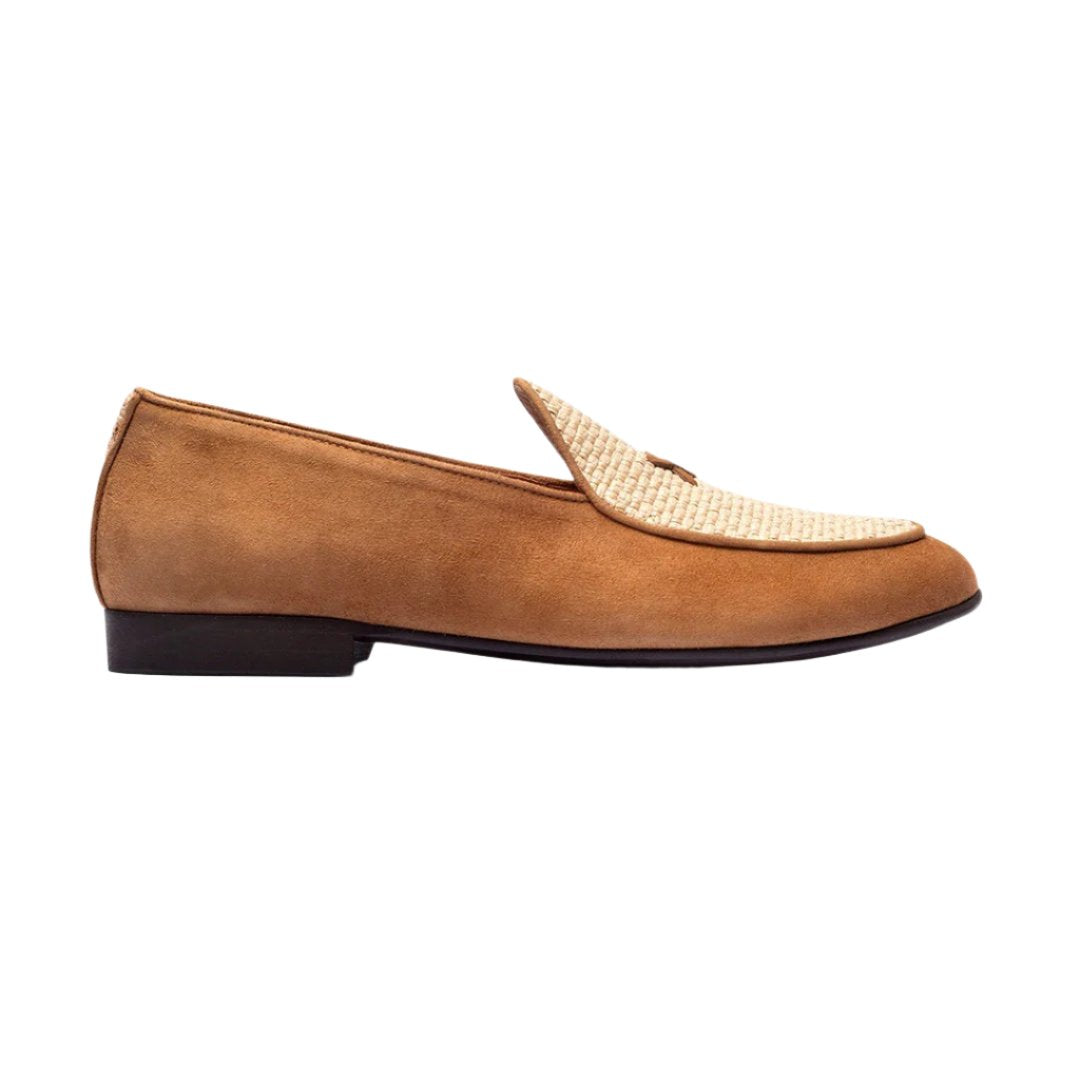 Women's Cognac Raffia Milano Loafer