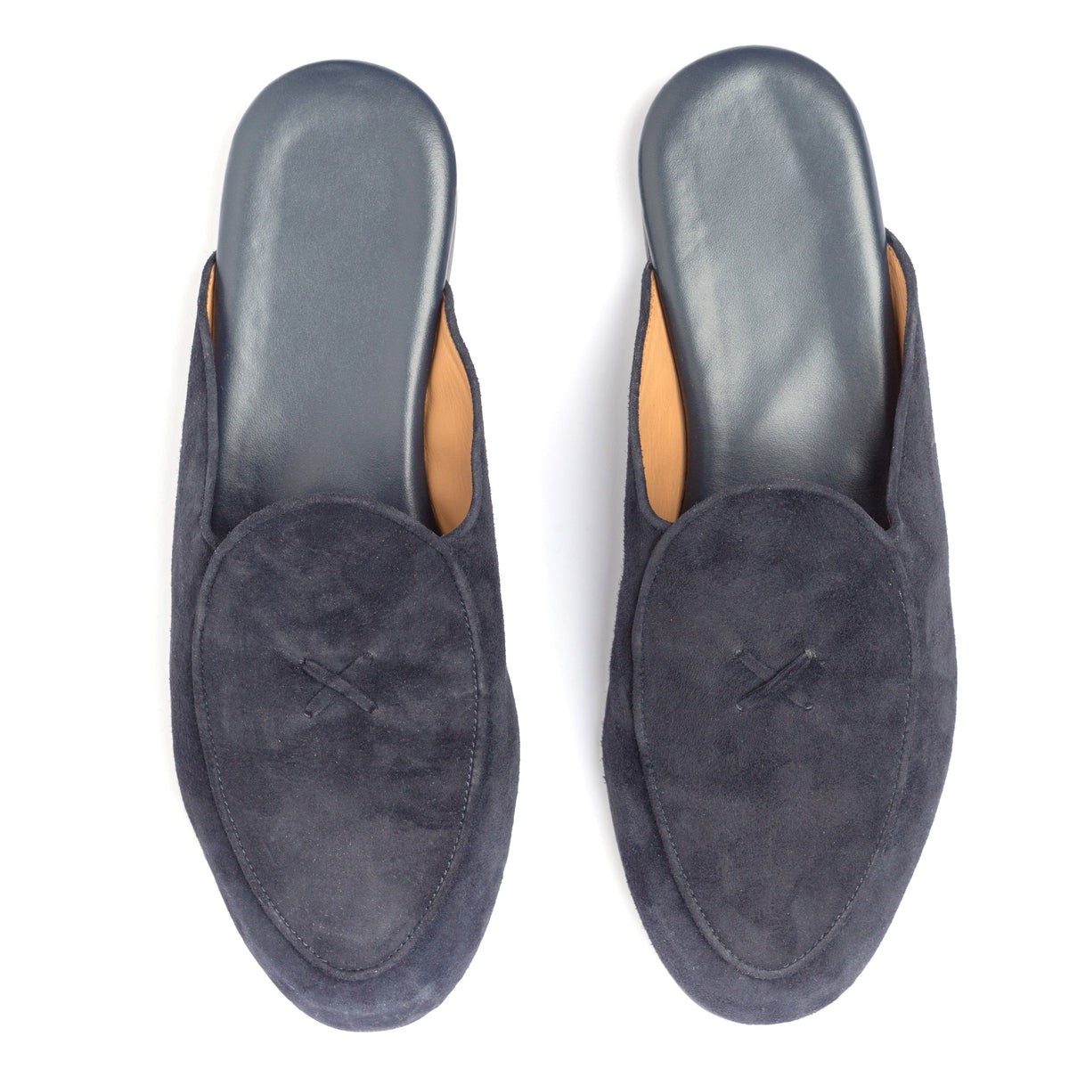 Navy Suede Milano Mule