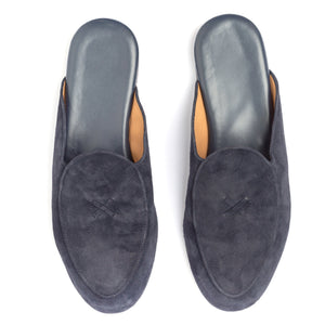 Navy Suede Milano Mule