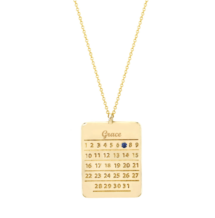 Diamond Days Calendar Neckalce