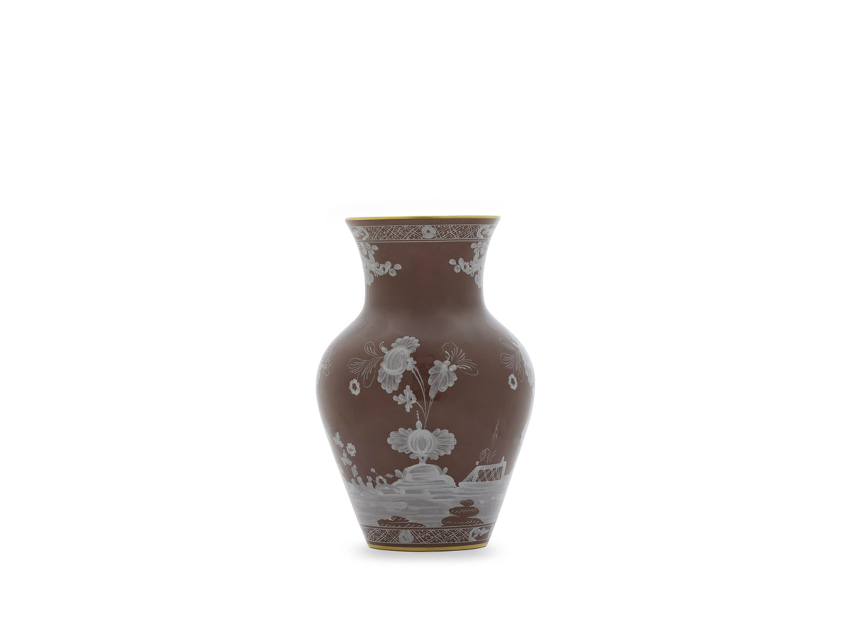 Oriente Italiano Ming Vase in Castagna