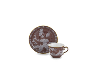 Oriente Italiano Antico Doccia Coffee Cup in Castagna