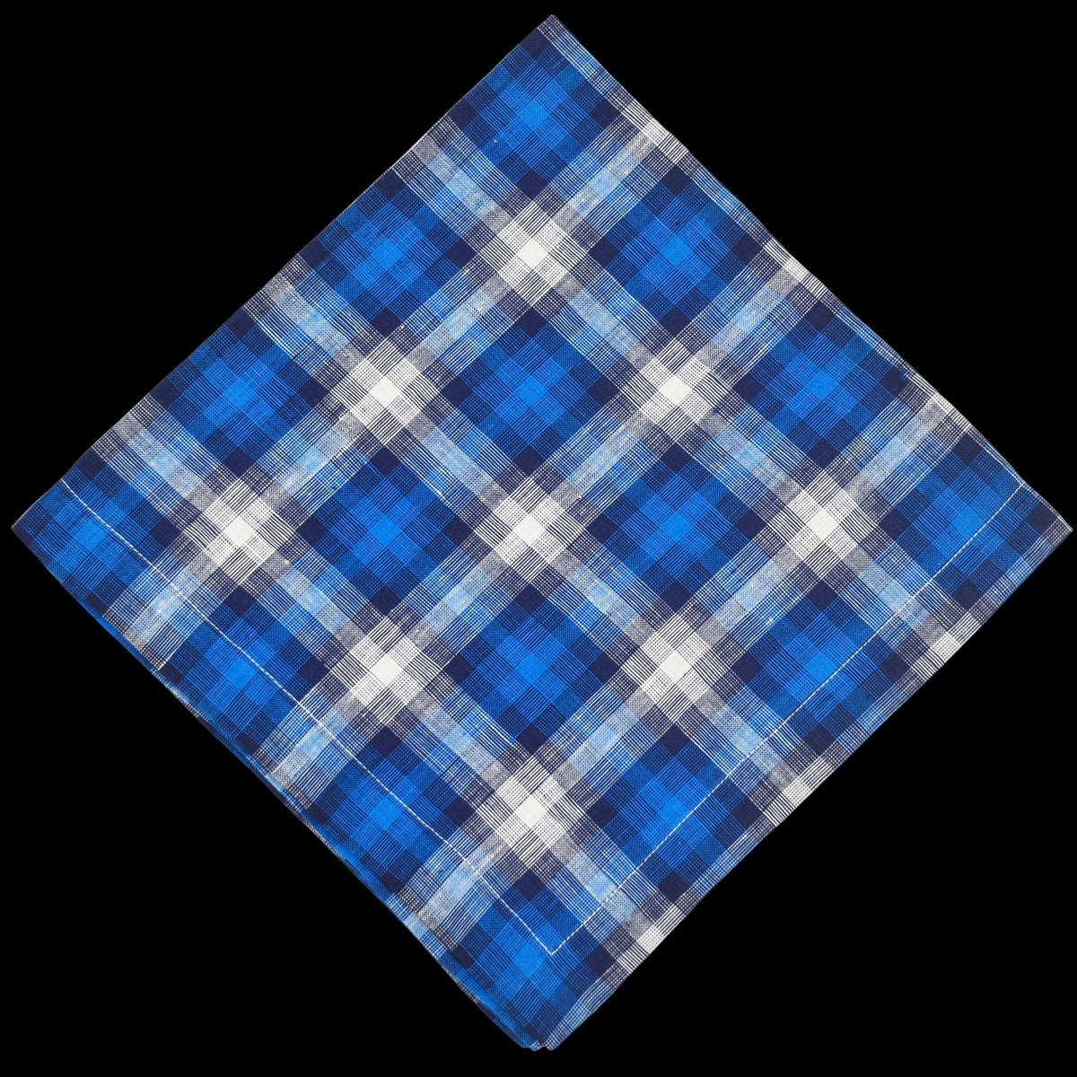 Country Check Napkin in Blue, Set of 4