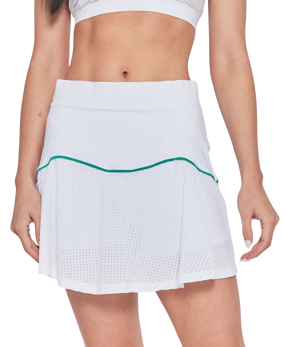 Performance Team Skort in White